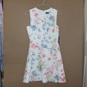 Karl Lagerfeld Paris Dress Womens 6 NWT Floral Sleeveless Polyester Spandex